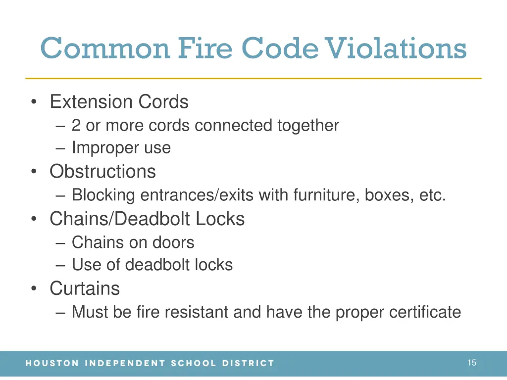 common fire code violations 1