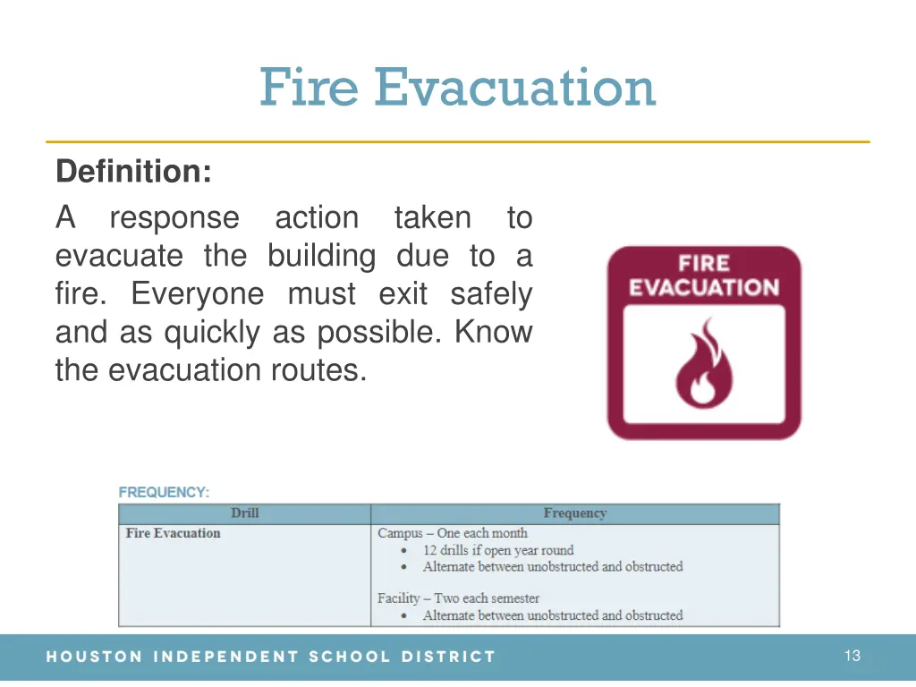 fire evacuation