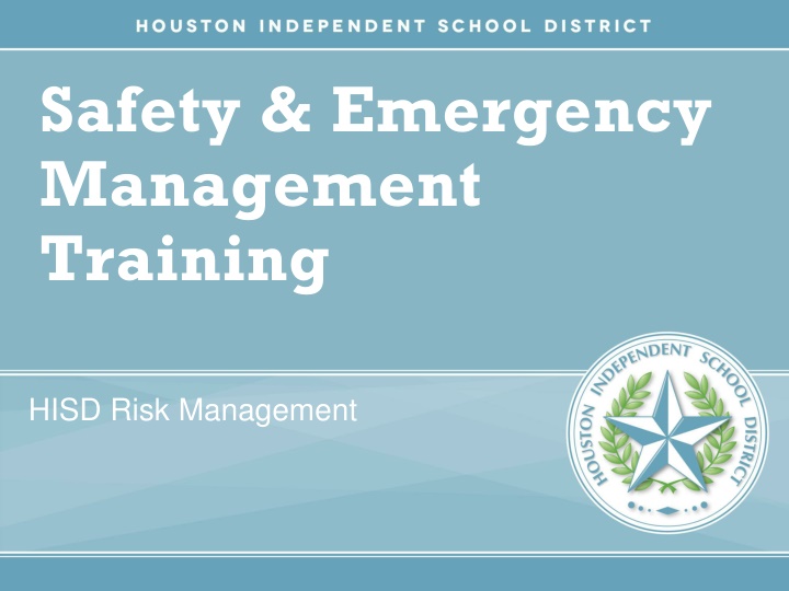 safety emergency management training