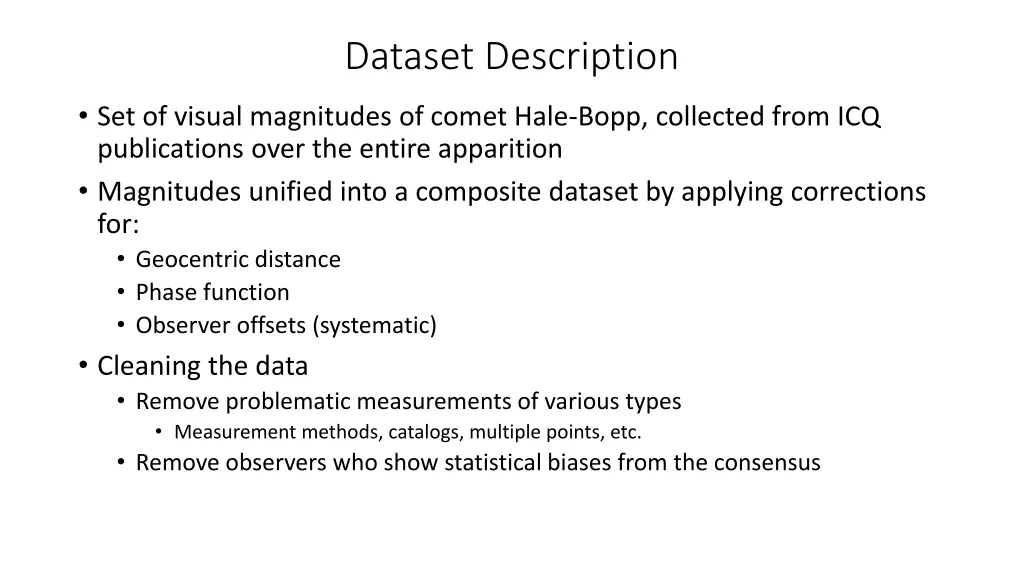 dataset description