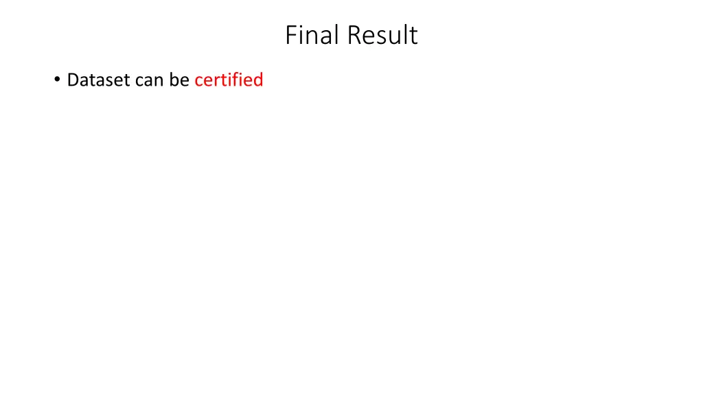 final result