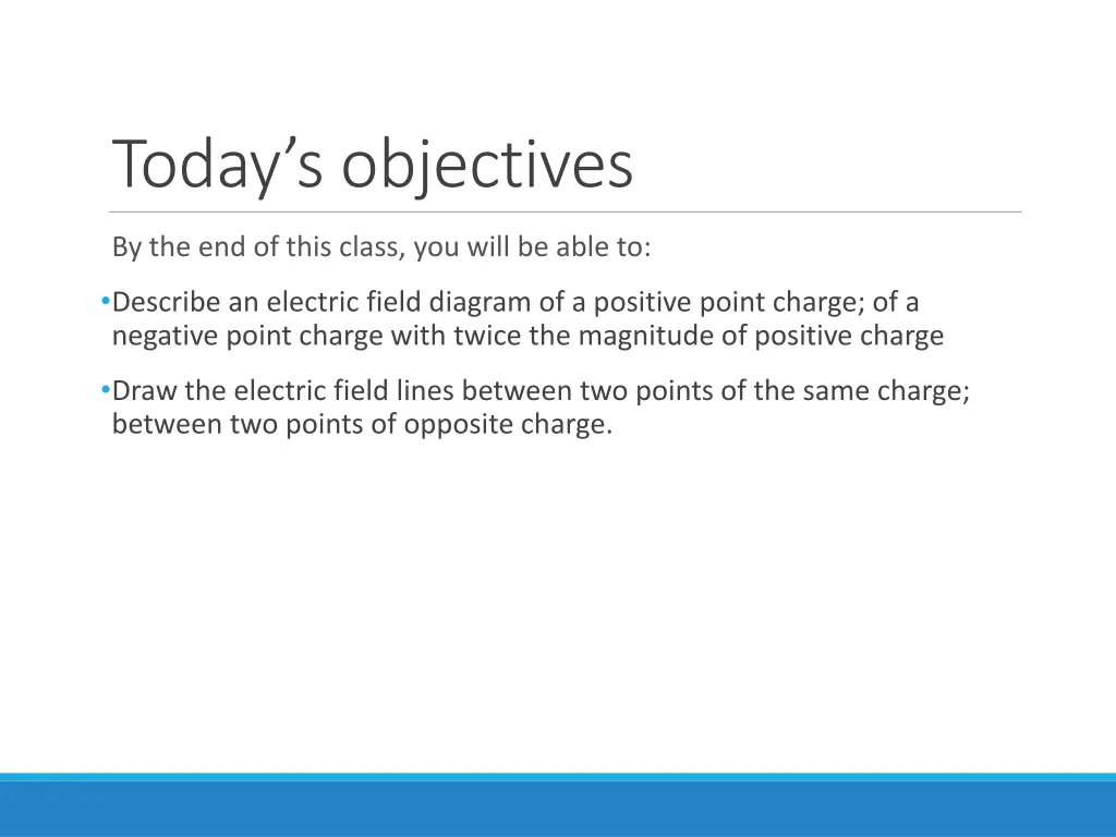 today s objectives