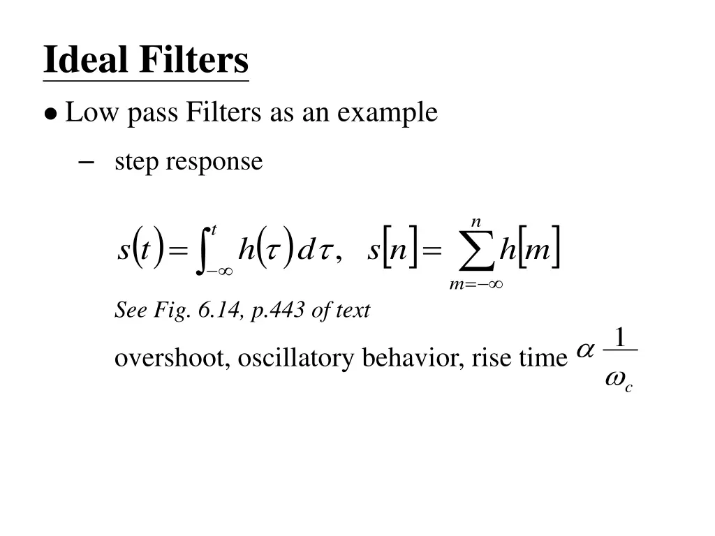 ideal filters 1