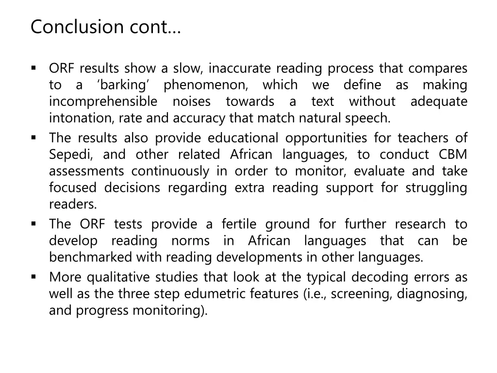 conclusion cont