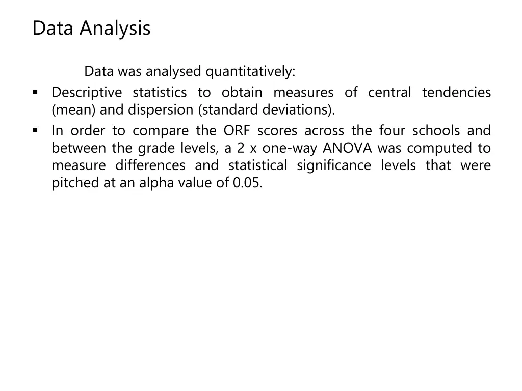 data analysis
