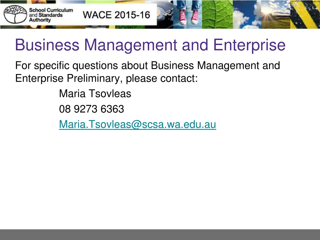 business management and enterprise for specific