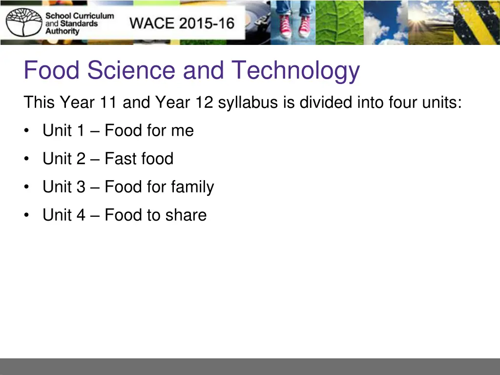 food science and technology this year 11 and year