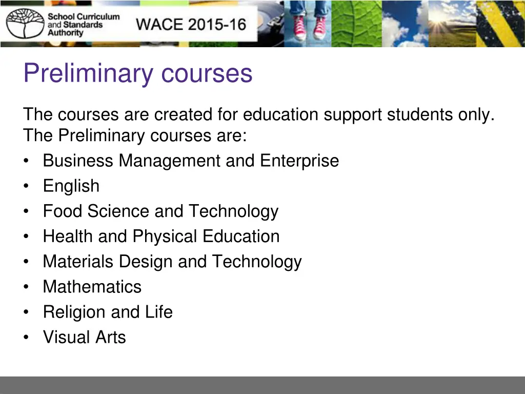 preliminary courses 1