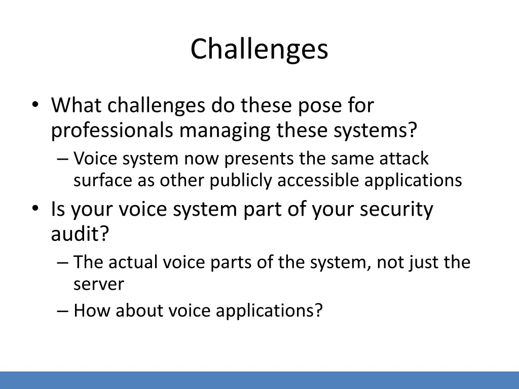 challenges