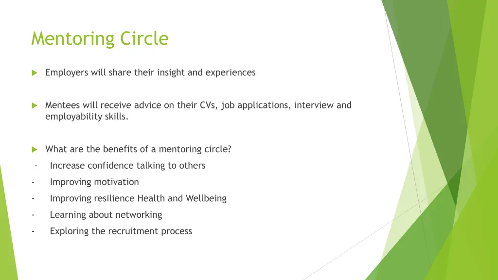 mentoring circle