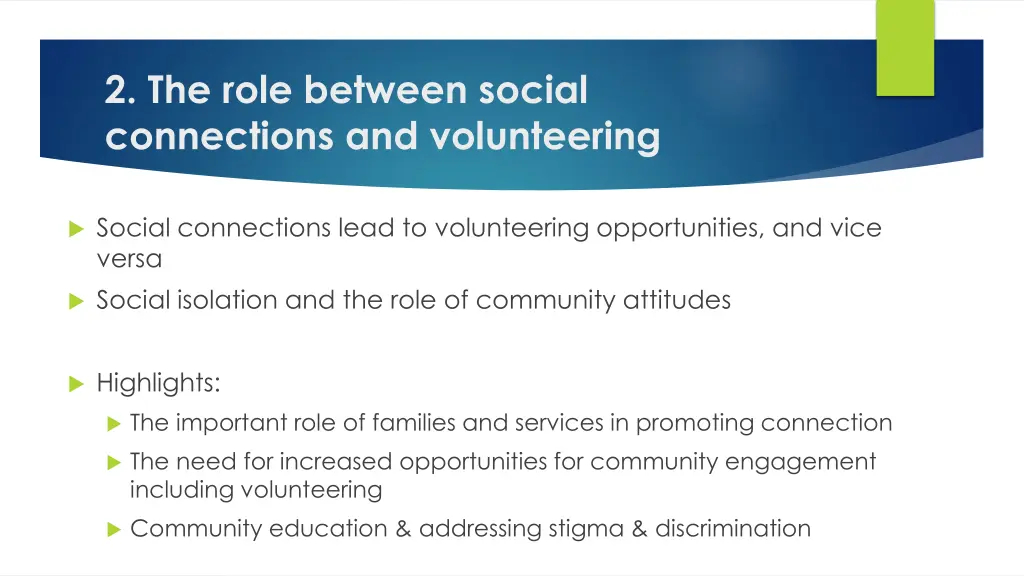 2 the role between social connections