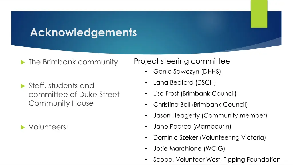 acknowledgements