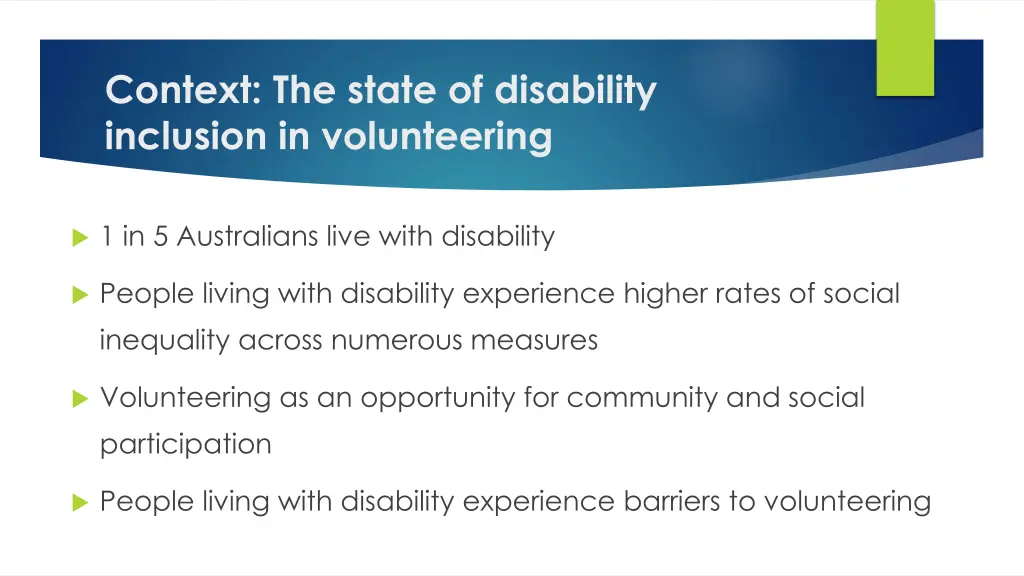 context the state of disability inclusion