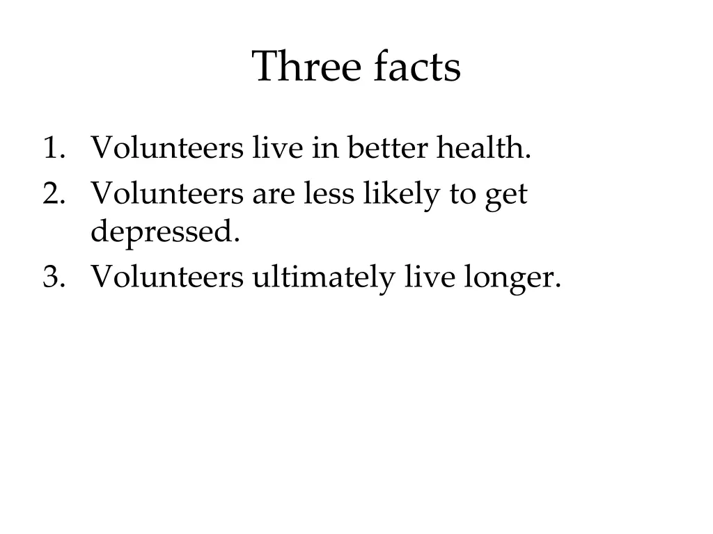 three facts