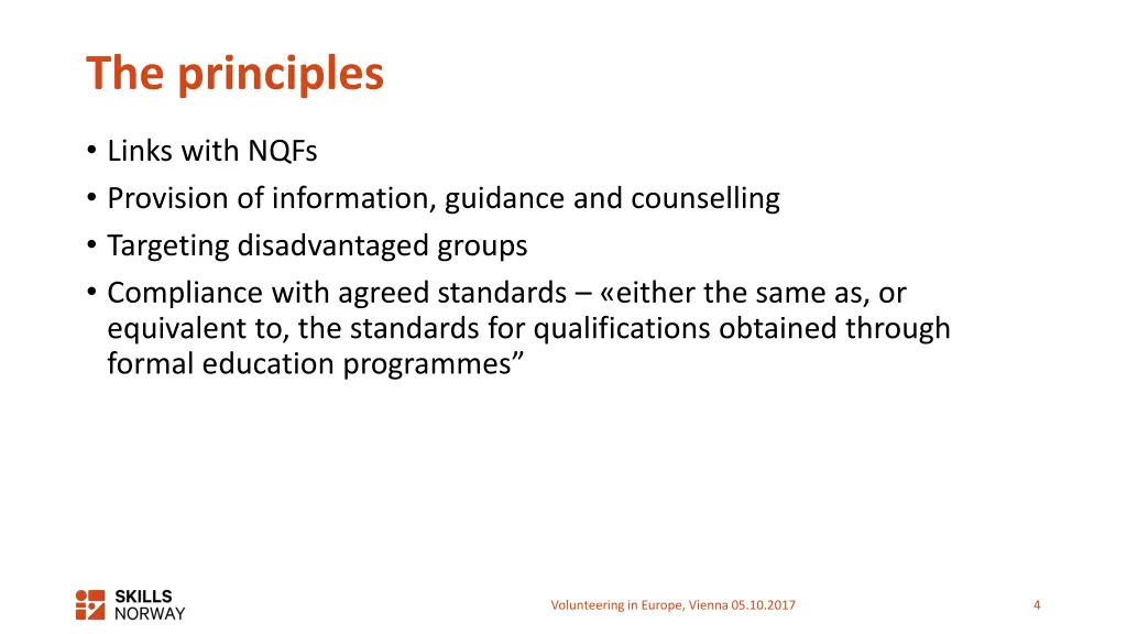 the principles