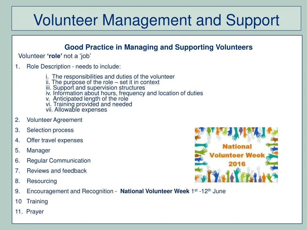 volunteer management and support 3