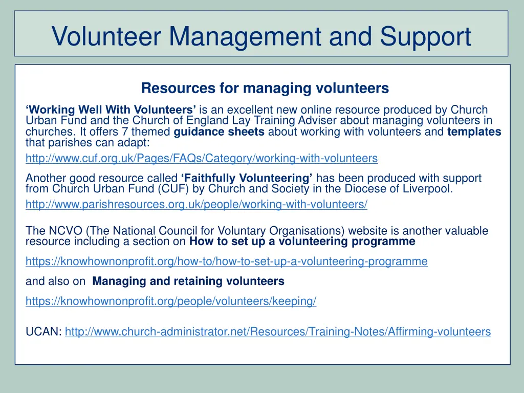 volunteer management and support 5