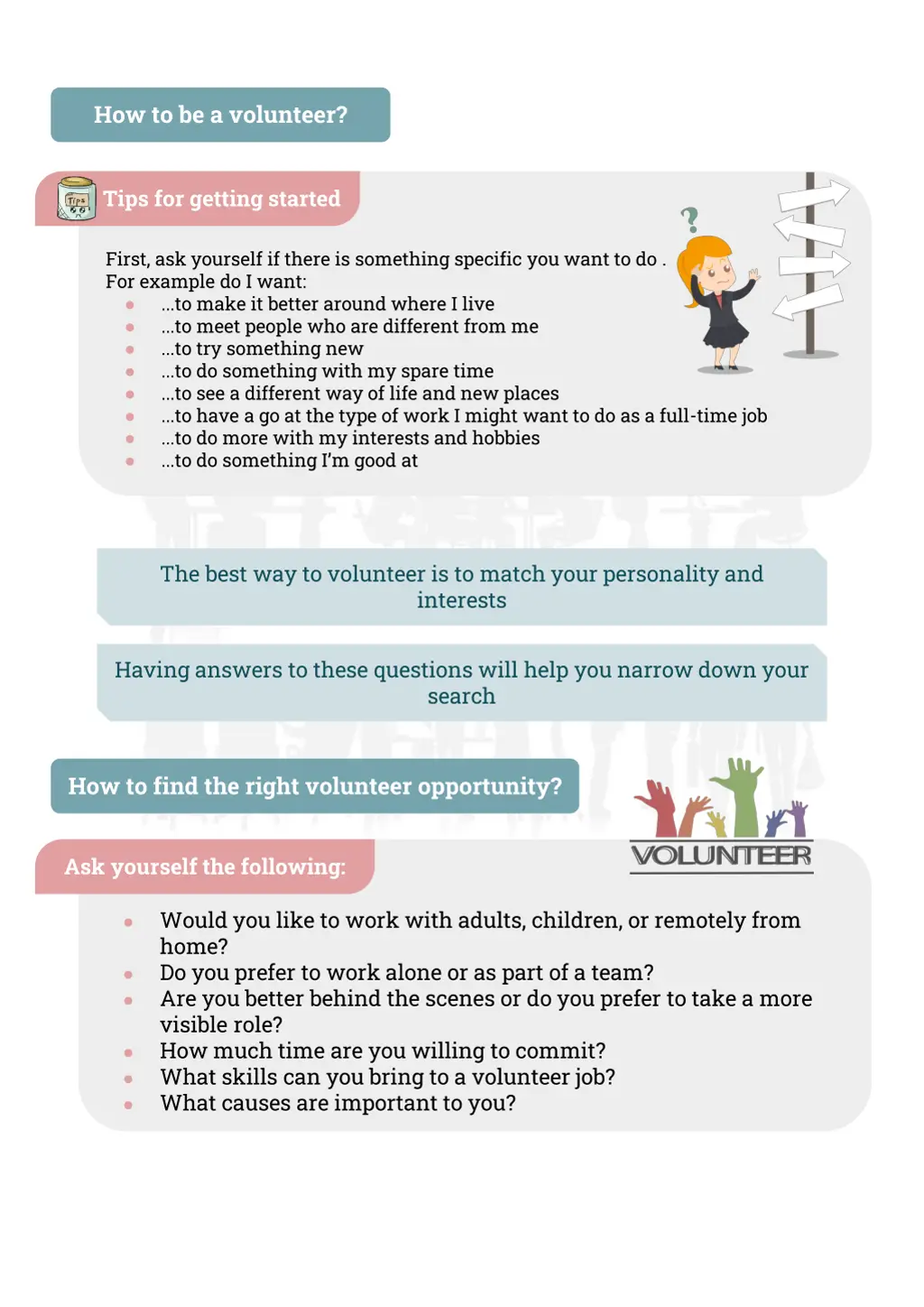 how to be a volunteer