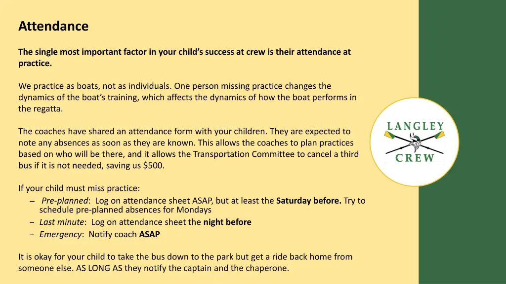 attendance