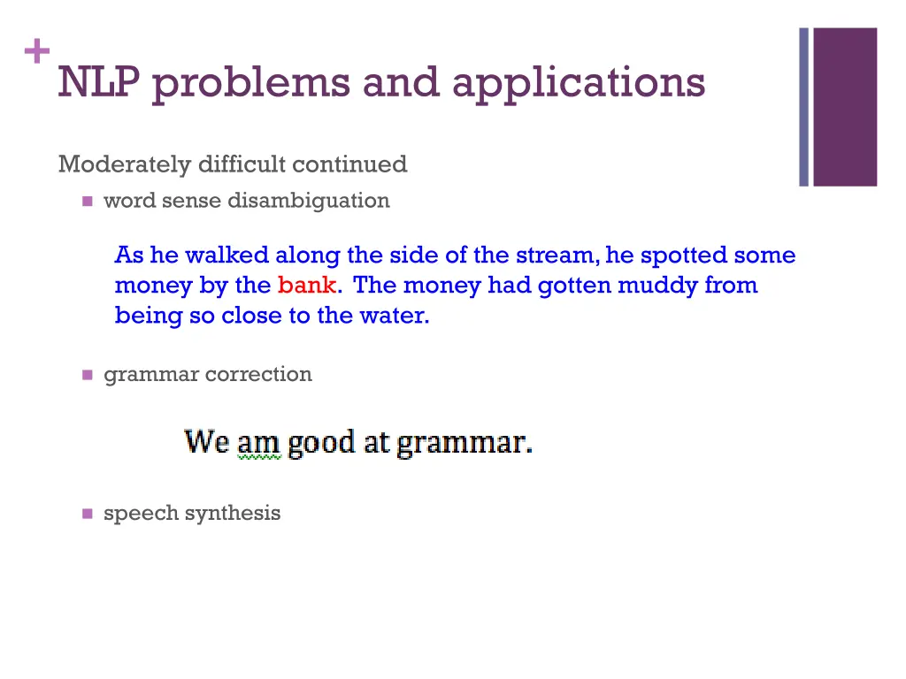 nlp problems and applications 6