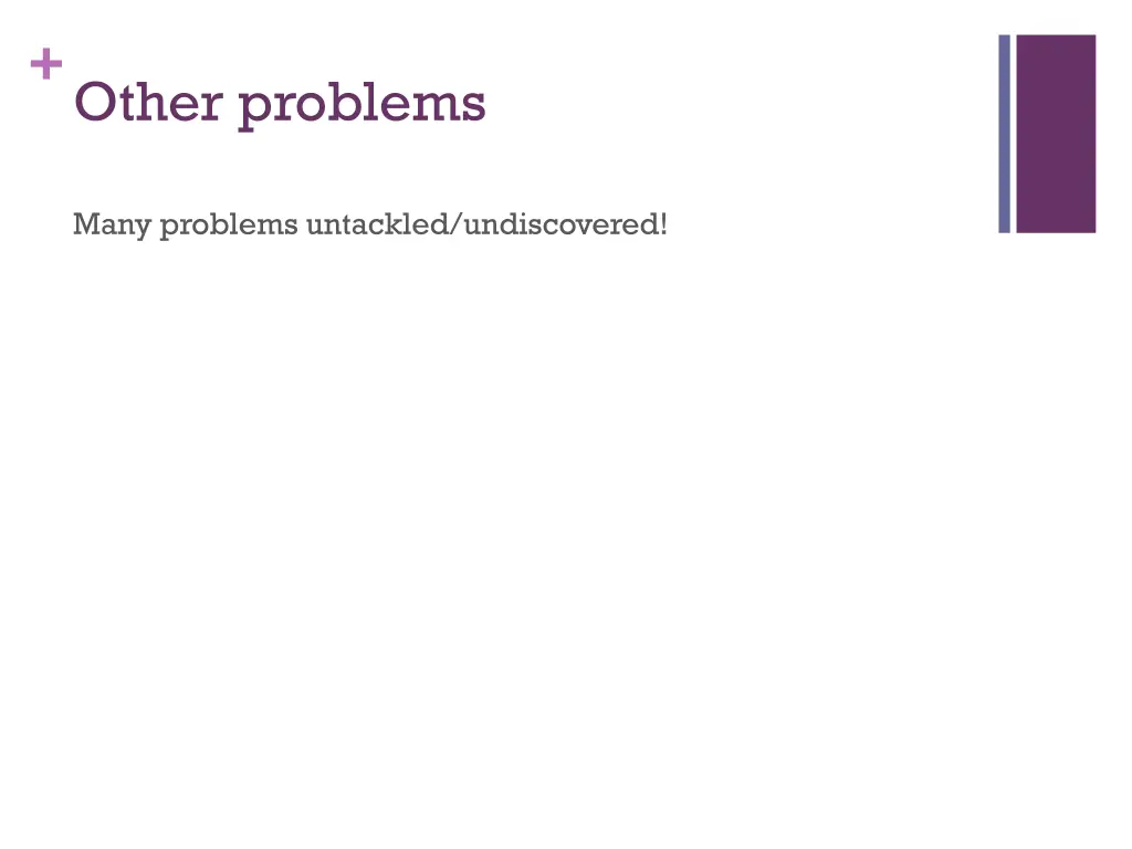 other problems