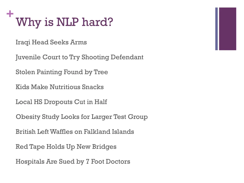 why is nlp hard