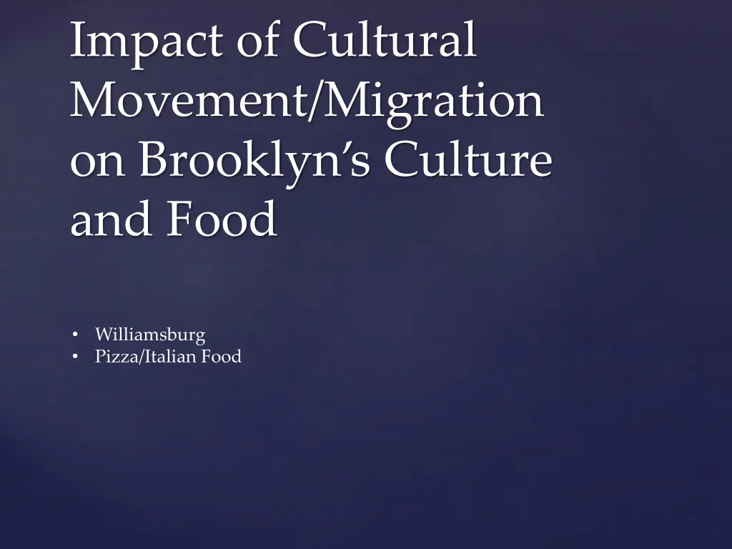 impact of cultural movement migration on brooklyn