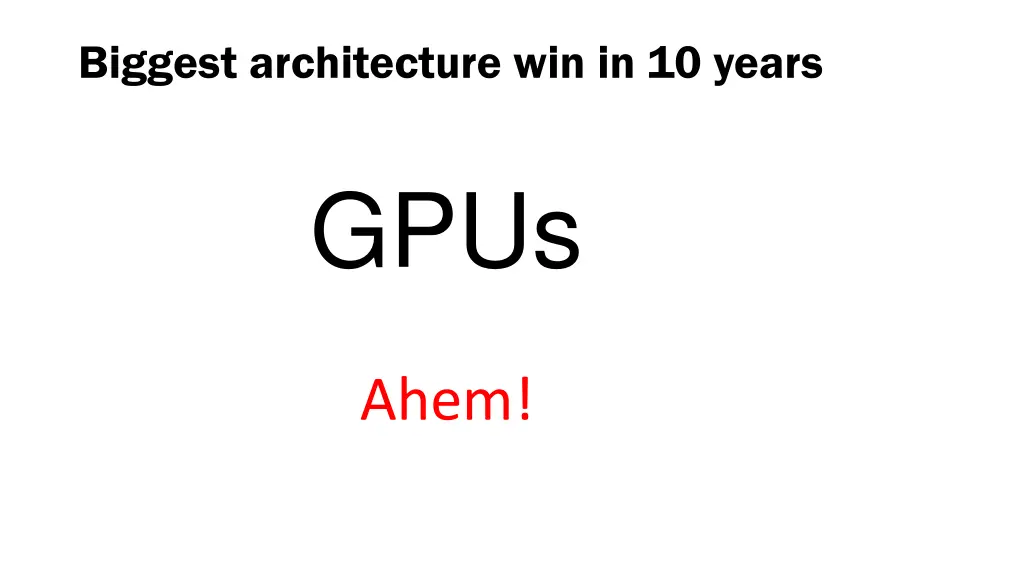 biggest architecture win in 10 years