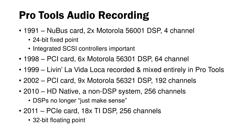 pro tools audio recording