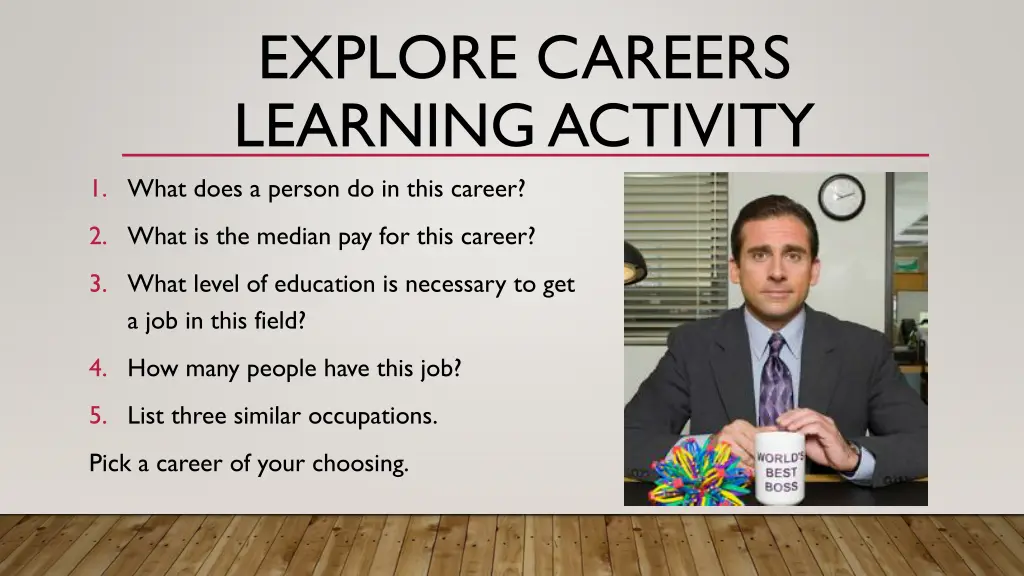 explore careers learning activity 1 what does
