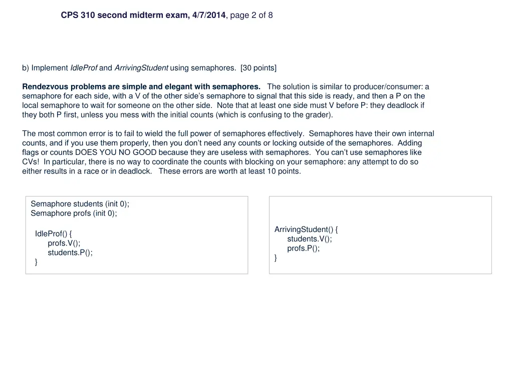 cps 310 second midterm exam 4 7 2014 page 2 of 8