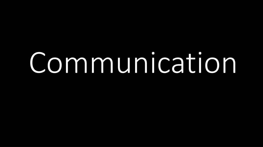 communication