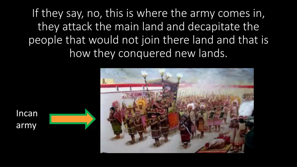 if they say no this is where the army comes
