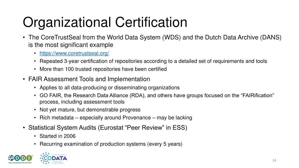 organizational certification