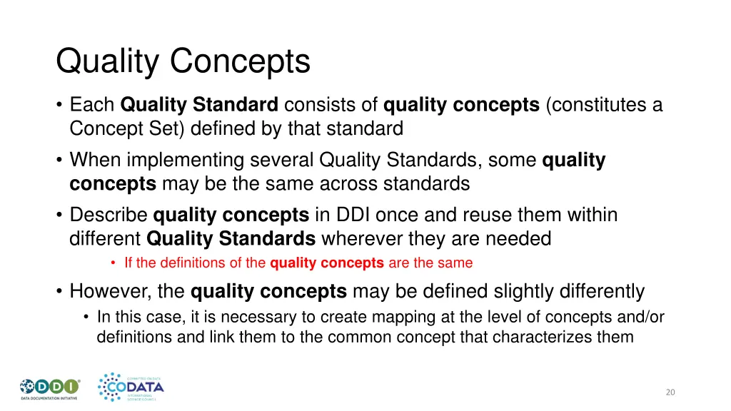 quality concepts