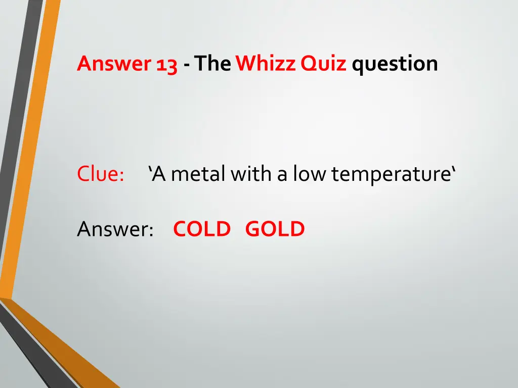 answer 13 the whizz quiz question