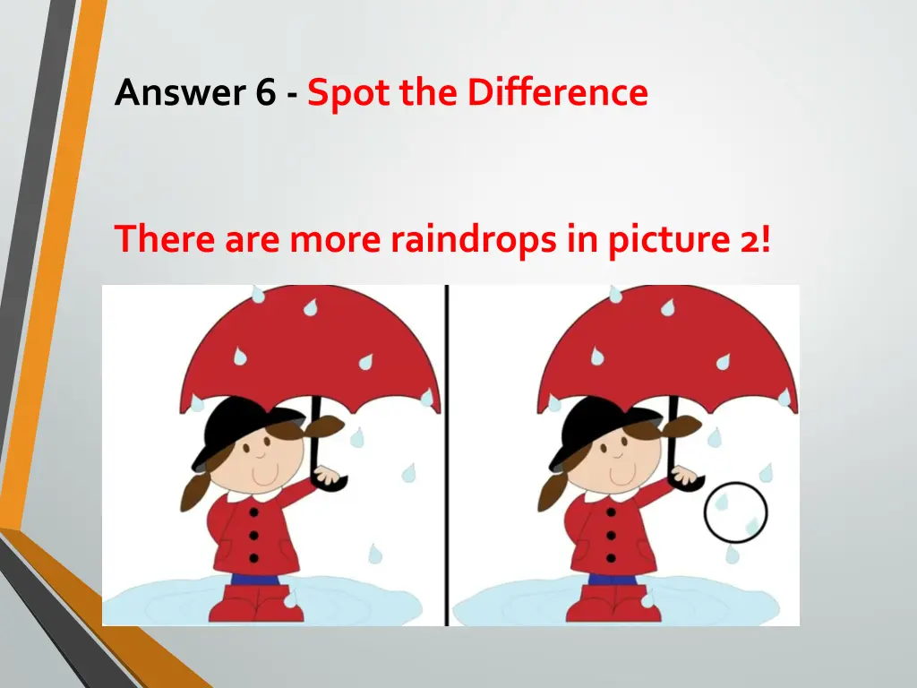 answer 6 spot the difference