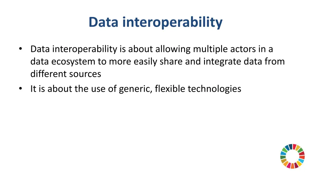 data interoperability