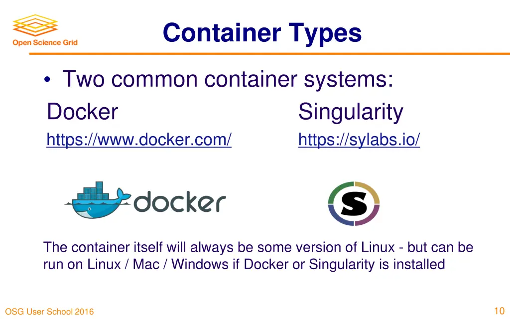 container types