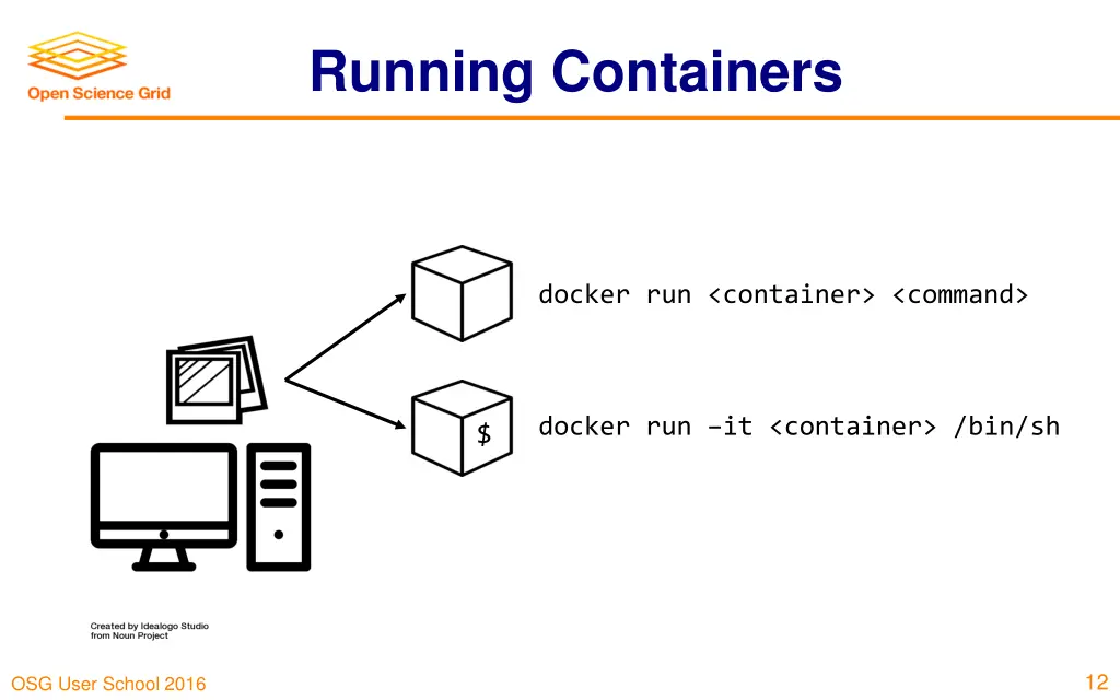 running containers