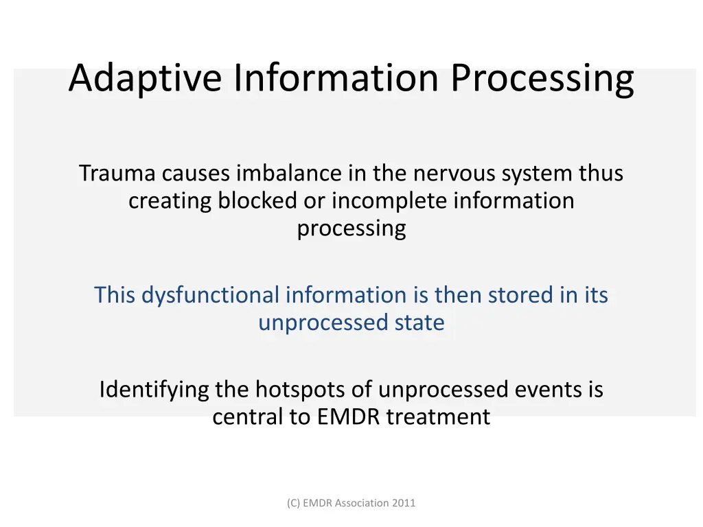 adaptive information processing 1
