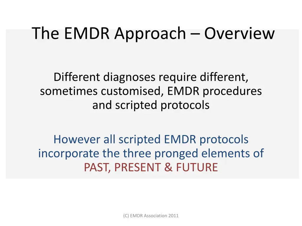 the emdr approach overview 1