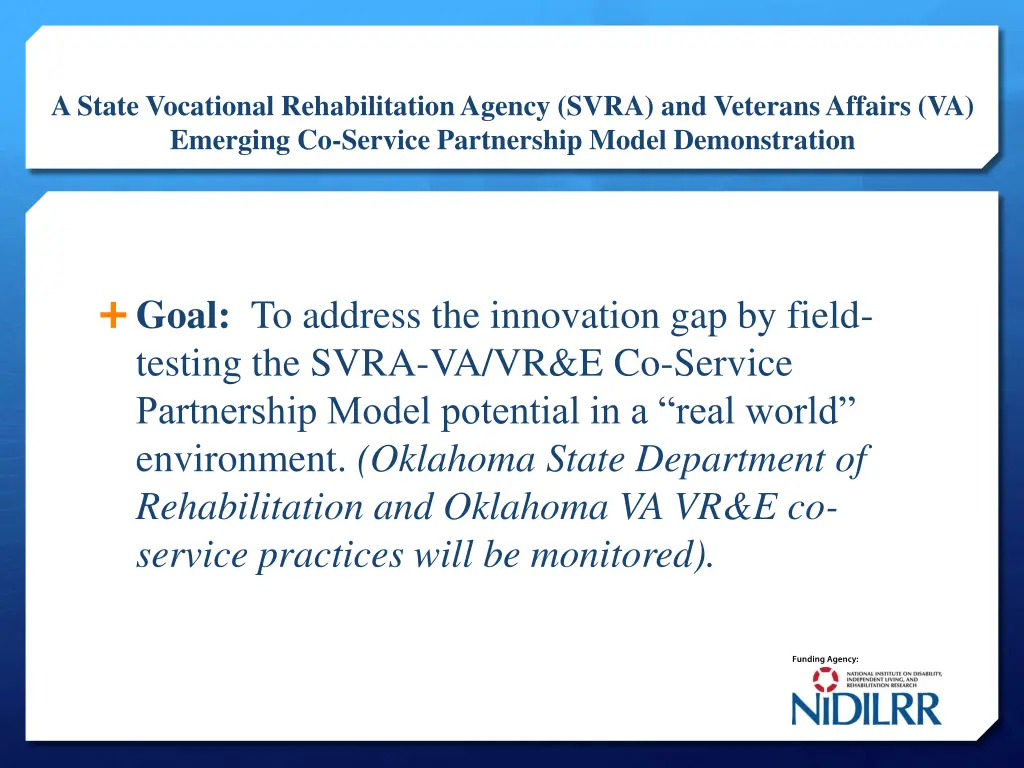a state vocational rehabilitation agency svra