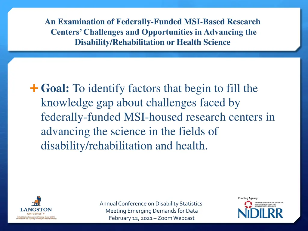 an examination of federally funded msi based