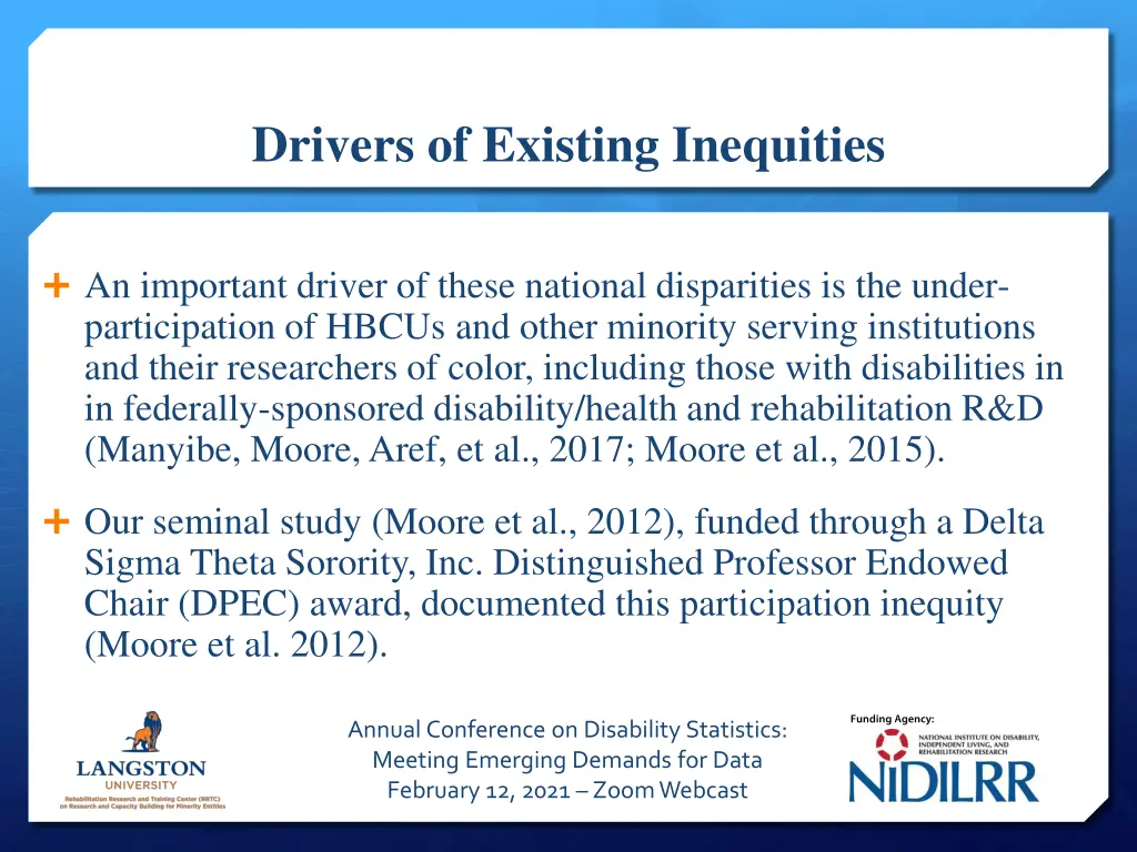drivers of existing inequities