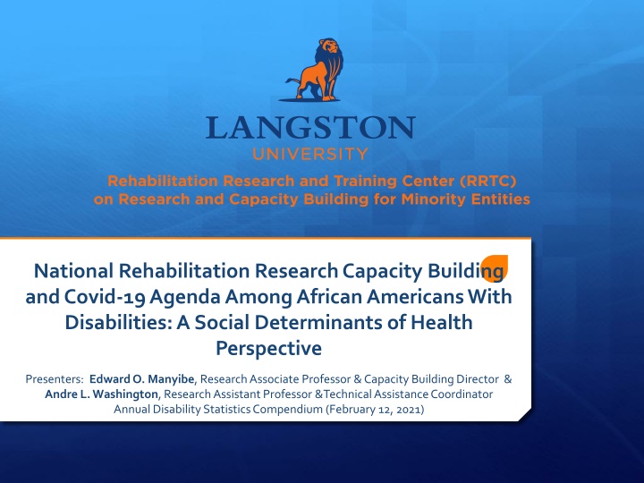 national rehabilitation research capacity