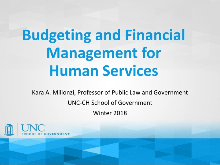 budgeting and financial management for human
