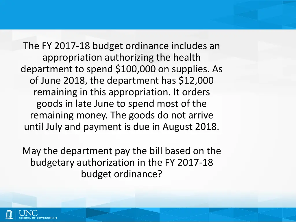 the fy 2017 18 budget ordinance includes