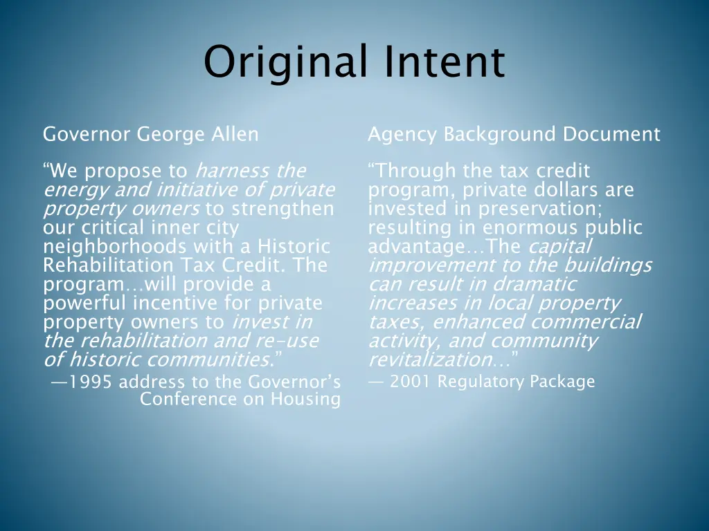 original intent