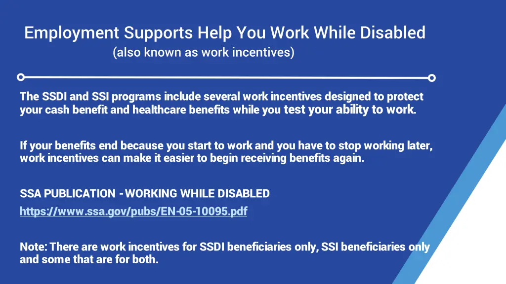 employment supports help you work while disabled